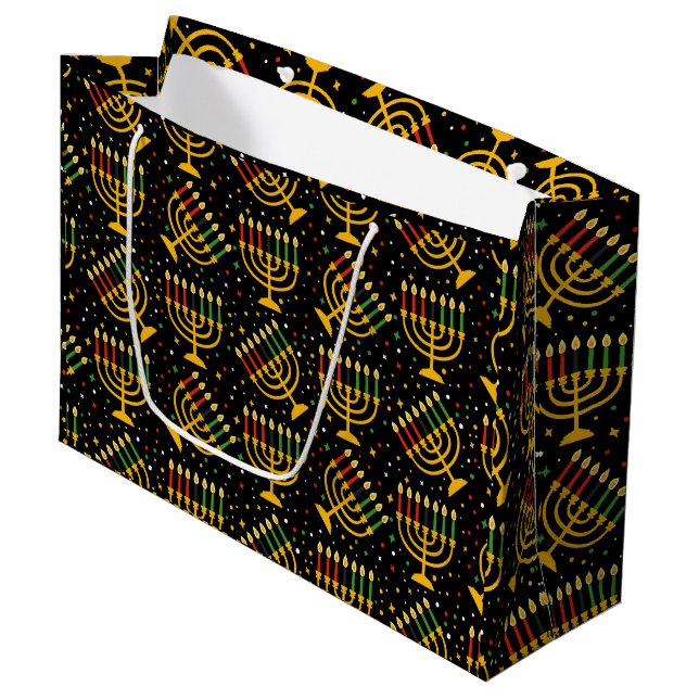 Kwanzaa Große Geschenktasche Große Geschenktüte (Vorderseite Schrägansicht)