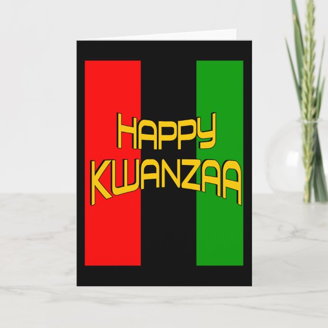 Kwanzaa Grußkarte Feiertagskarte (Vorderseite)
