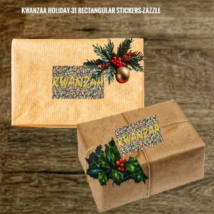 Kwanzaa Holiday 31 Rechteckiger Aufkleber