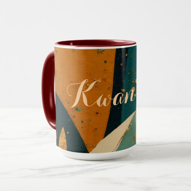Kwanzaa Holiday Elegance  Tasse (Vorderseite Links)