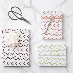 Kwanzaa Juneteenth Black Holiday Wrapping Tribal Geschenkpapier Set