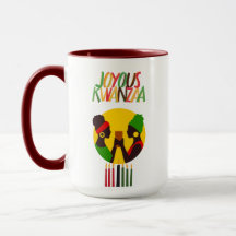 Kwanzaa Kaffeemaschine mit roten Akzenten, 15 oz