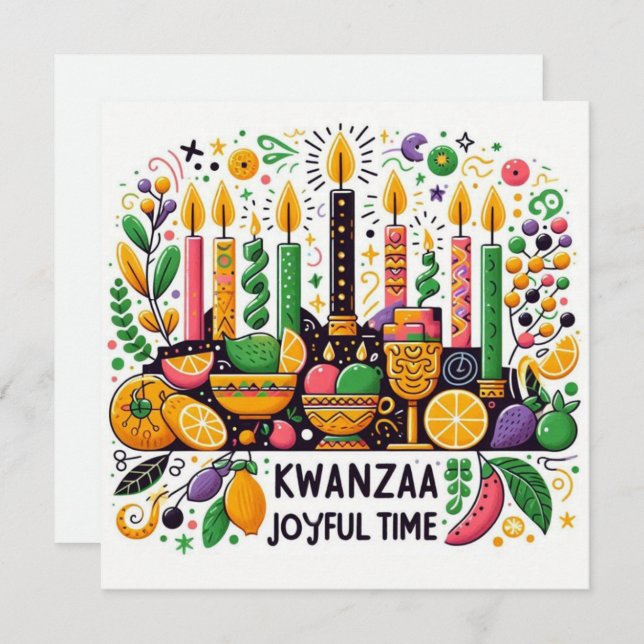 Kwanzaa Karte (Vorne/Hinten)