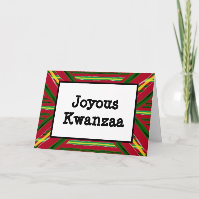 Kwanzaa-Karte - Joyce #4 Feiertagskarte (Vorderseite)