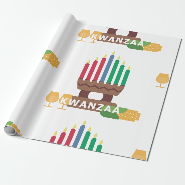 Kwanzaa Kerzen Geschenkpapier (Ungerollt)