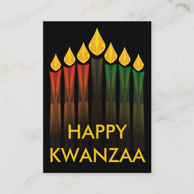 Kwanzaa-Kerzen-Party Einladungen (Vorderseite)