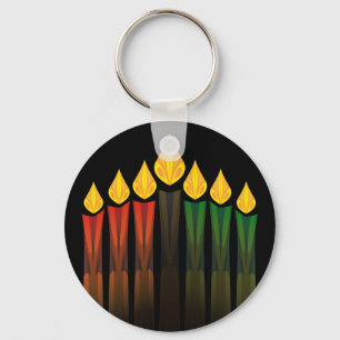 Kwanzaa-Kerzen Schlüsselanhänger