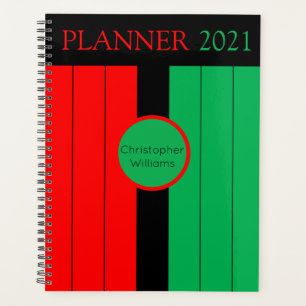 Kwanzaa Kinara Colors Custom Year 2021 Planer