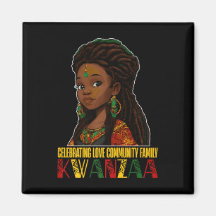 Kwanzaa Kinara Principles Candles Afri feiern Magnet