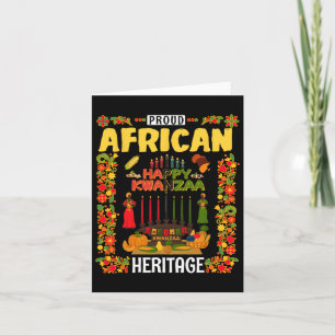 Kwanzaa Outfit Idea für Frauen & Amp; Neuheit Kwan Karte