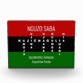 KWANZAA PAN African Family Name Fotoblock