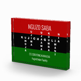 KWANZAA PAN African Family Name Fotoblock