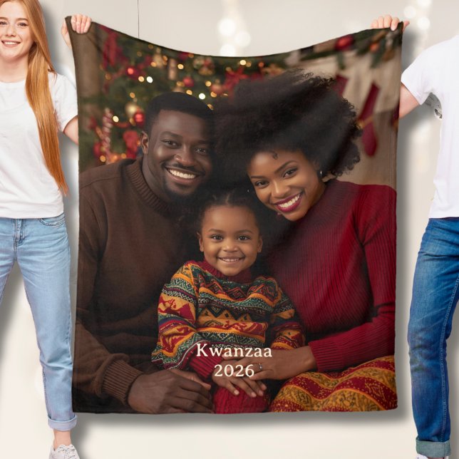 Kwanzaa Photo Fleece Blankets Family Tradition (Von Creator hochgeladen)