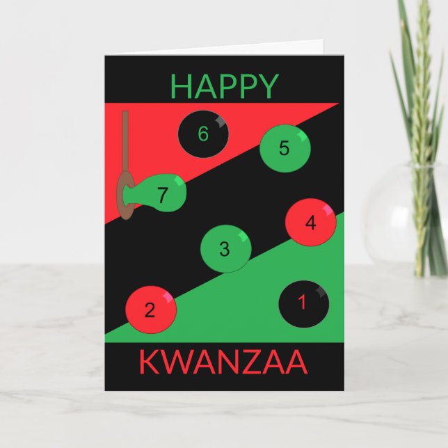 Kwanzaa Principles Feiertagskarte (Vorderseite)
