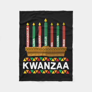 Kwanzaa Principles Kwanzaa Candles Kinara Pan Afri Fleecedecke