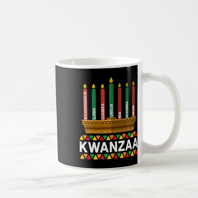 Kwanzaa Principles Kwanzaa Candles Kinara Pan Afri Kaffeetasse (Rechts)