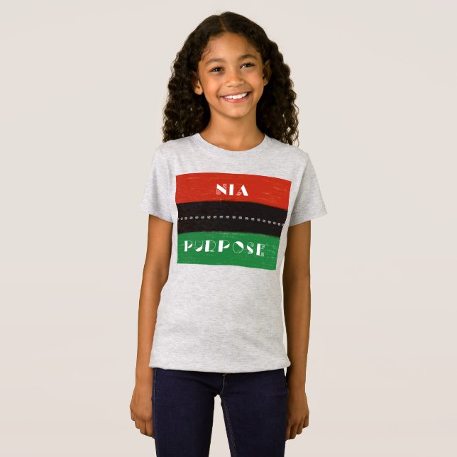 Kwanzaa Principles Nia | Zweck T-Shirt (Vorne ganz)