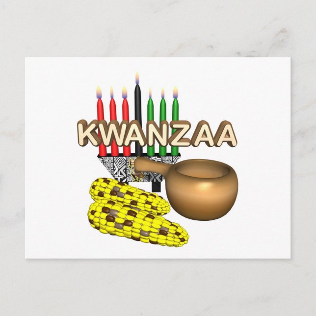 Kwanzaa Purpose Holiday Feiertagspostkarte (Vorderseite)