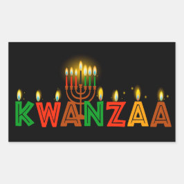 Kwanzaa, rechteckiger Aufkleber