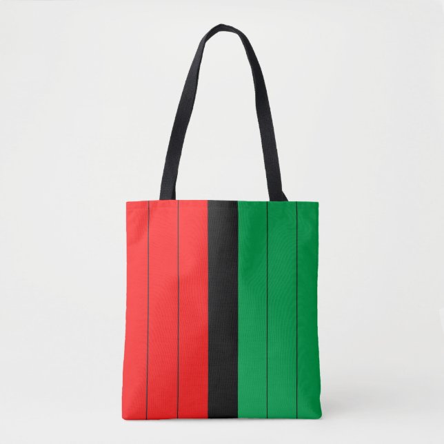 Kwanzaa Red Black Green Kinara Striptes Muster (Vorderseite)