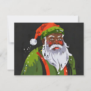Kwanzaa santa postkarte