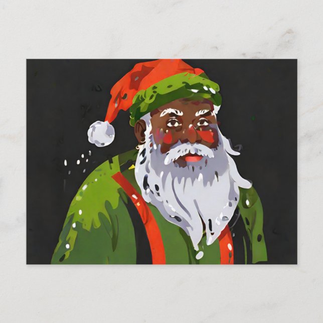 Kwanzaa santa postkarte (Vorderseite)