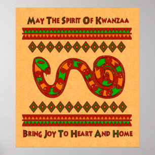 Kwanzaa-Schlange Poster