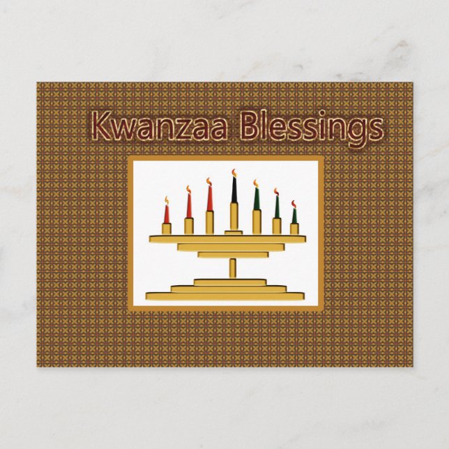 Kwanzaa Segen Postkarte (Vorderseite)