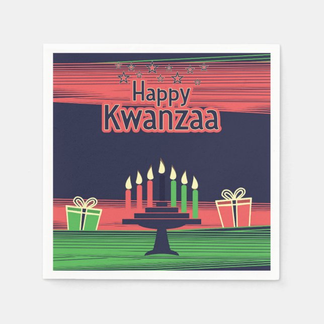 Kwanzaa Serviette (Vorderseite)