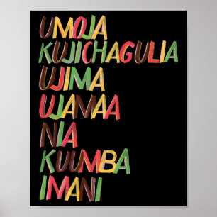 Kwanzaa Seven Principles Poster
