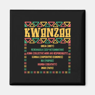 Kwanzaa Seven Principles Umoja Faith Graphic Magnet