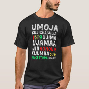 Kwanzaa Shirt Sieben Prinzipien Afro American Kwan