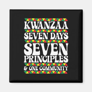 Kwanzaa Sieben Tage Sieben Prinzipien Eins Gemeins Magnet