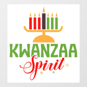Kwanzaa Spirit Window Fensteraufkleber