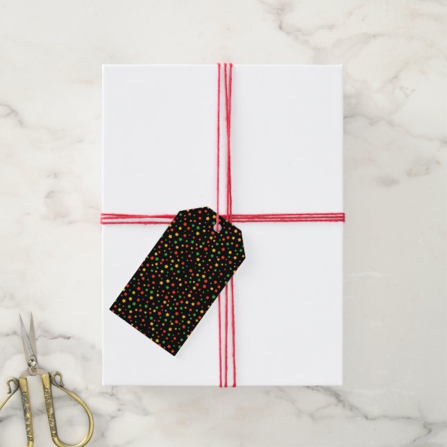 Kwanzaa Stars Geschenkanhänger (Mit Garn)