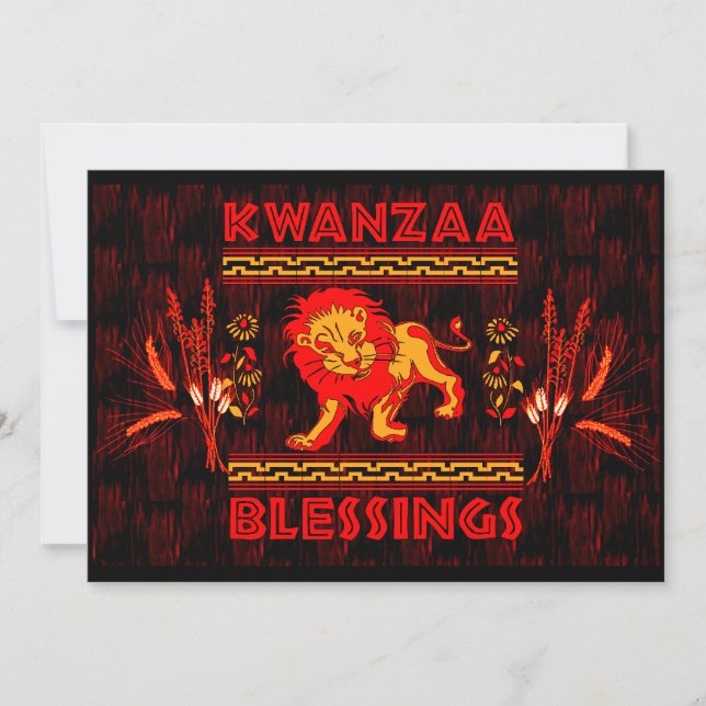 Kwanzaa-Tänzer Einladung (Vorderseite)