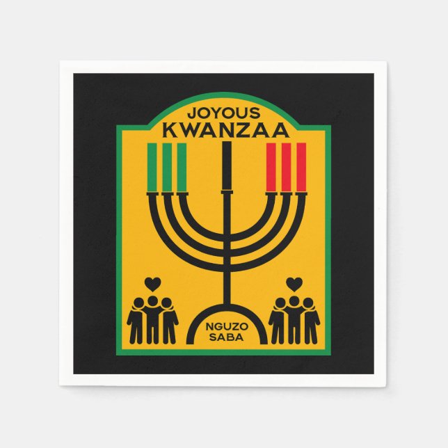 Kwanzaa Umoja Serviette (Vorderseite)