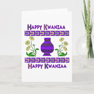 Kwanzaa-Vase Feiertagskarte