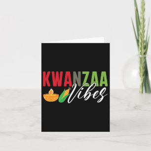 Kwanzaa Vibes African American Harvest Festival Karte