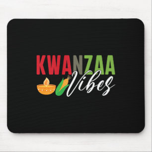 Kwanzaa Vibes African American Harvest Festival Mousepad