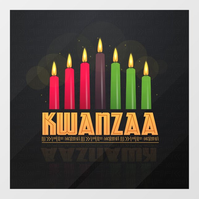 Kwanzaa Window Clying Fensteraufkleber (Blatt)