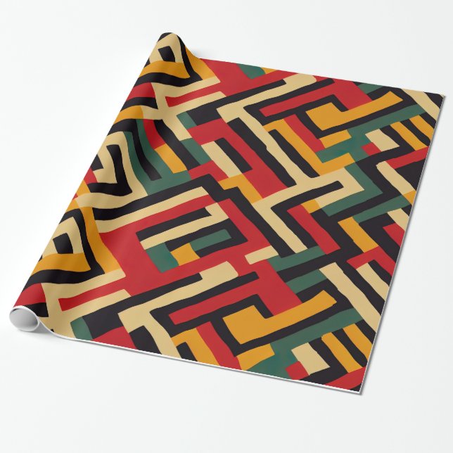 Kwanzaa Wrapping Paper Geschenkpapier (Ungerollt)