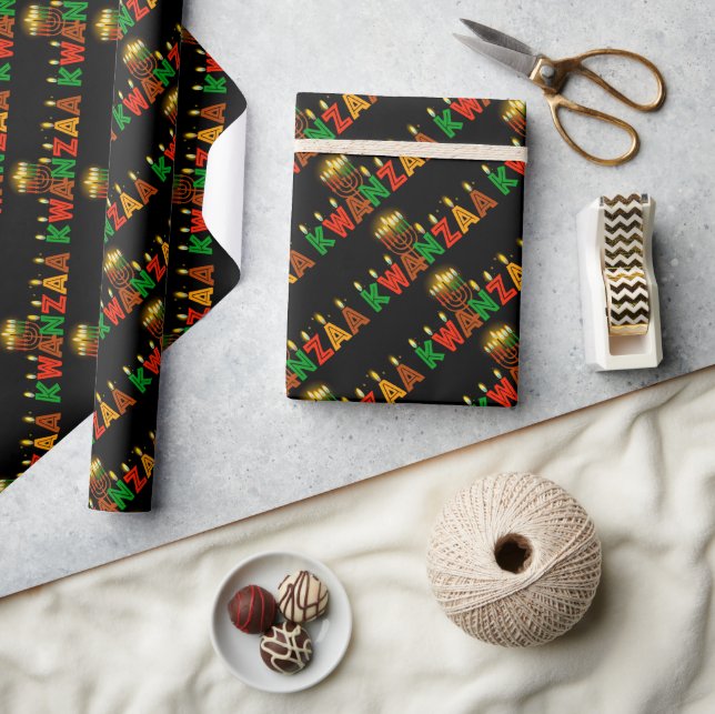 Kwanzaa Wrapping Paper Geschenkpapier (Kunsthandwerk)