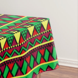 Kwanzaa Yellow Black Green Tischdecke