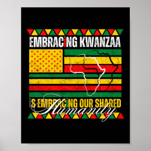 Kwanzaa zu akzeptieren ist unser gemeinsames Human Poster