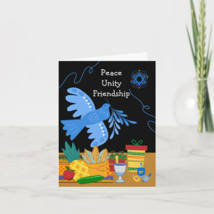 Kwanzukah Friend Peace Unity Dove Symbole Geschenk Karte