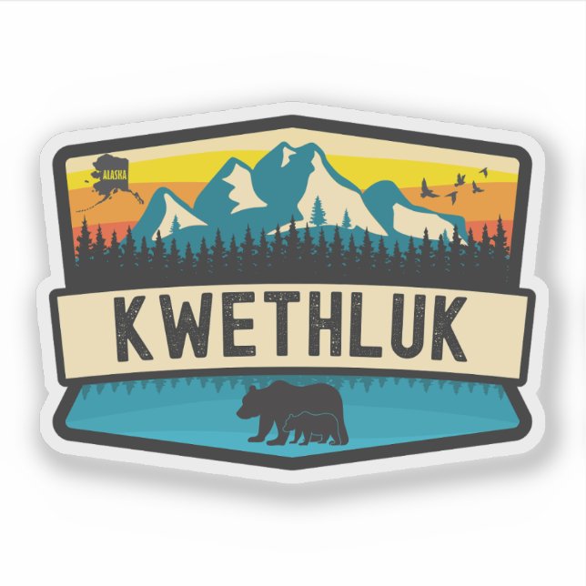 Kwethluk, Alaska Aufkleber (Vorderseite)