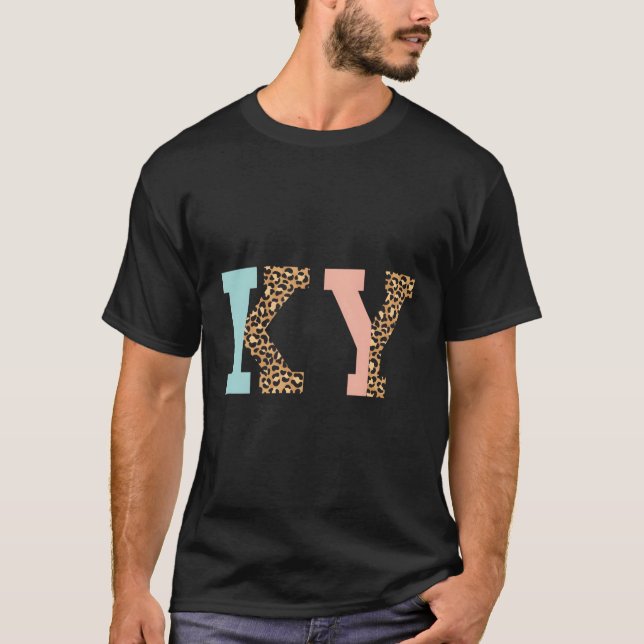 Ky Leopard Pattern Kentucky T-Shirt (Vorderseite)