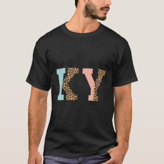 Ky Leopard Pattern Kentucky T-Shirt