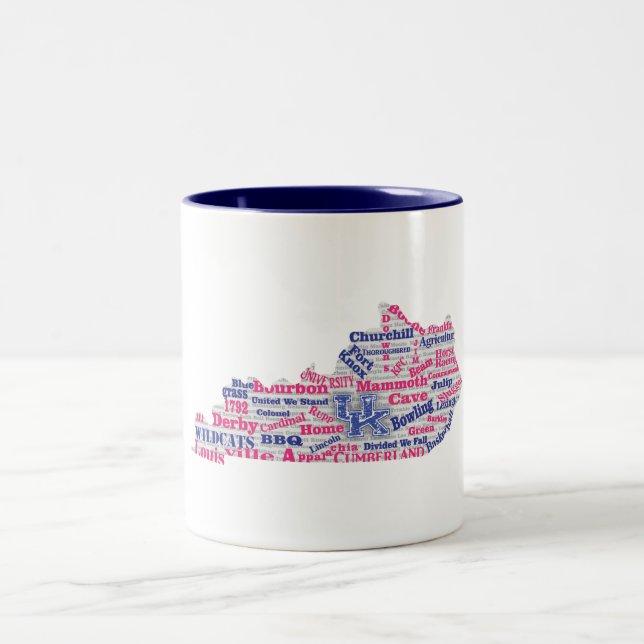 KY Word Cloud (V1 Pink) Kaffeemaschine Tasse (Mittel)